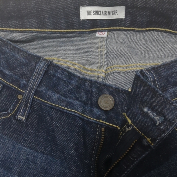 Sinclair Dark wash distressed Vassar Jeans - Picture 6 of 8